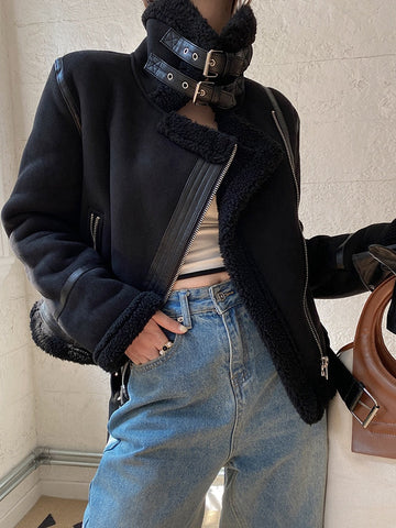 Monseratt Shearling Jacket - SunsetFashionLA